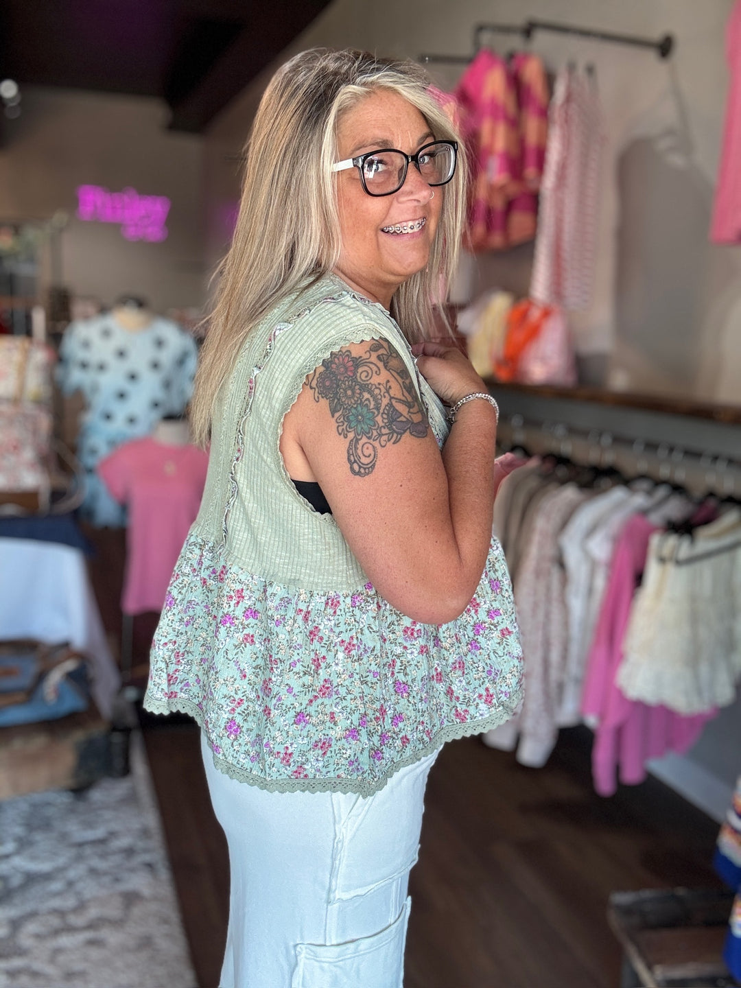 Secret Garden Floral Tank