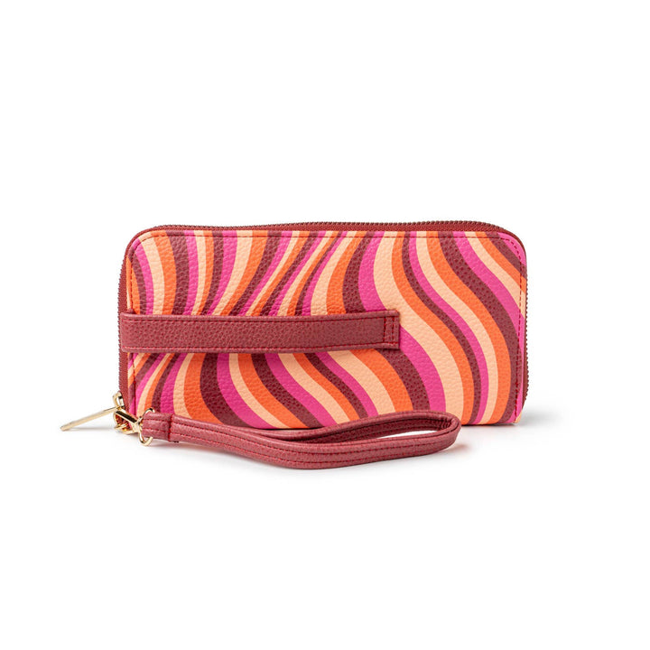 Kedzie Patterned Zip-Around Clutch