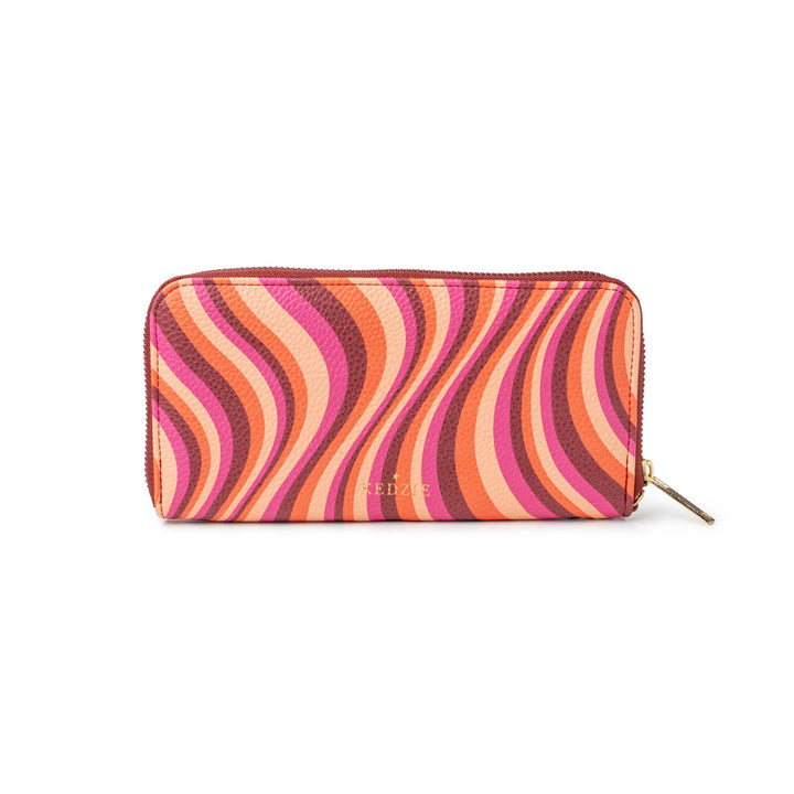 Kedzie Patterned Zip-Around Clutch