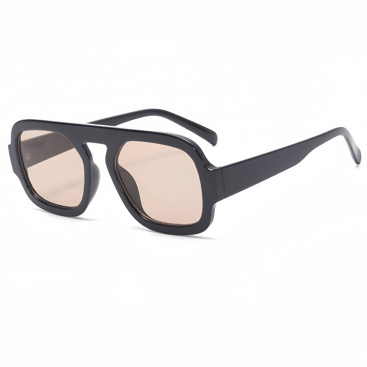 Retro Leopard Double Beam sunglasses Aviator glasses