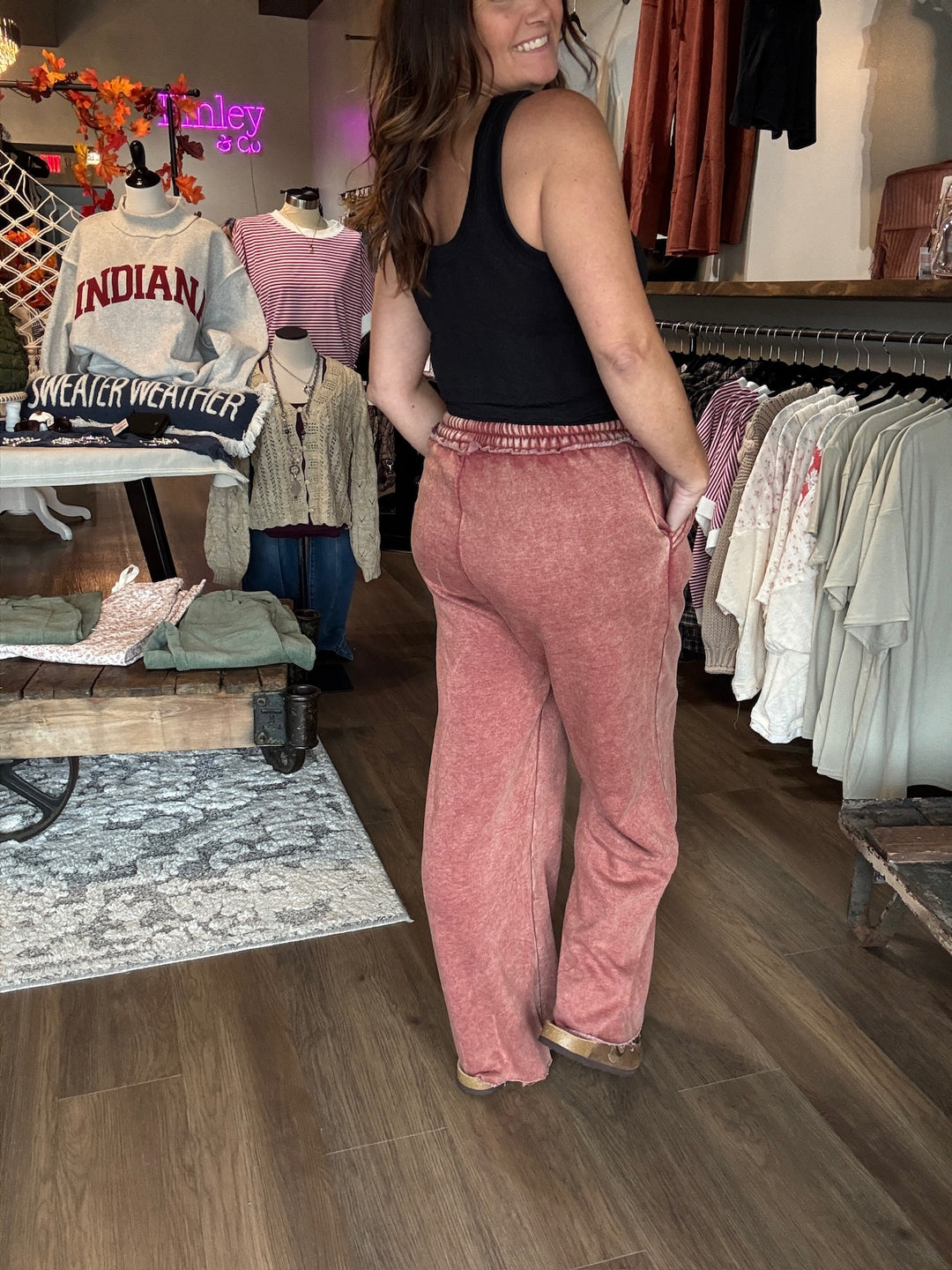 Autumn Breeze Wide Leg Sweatpants