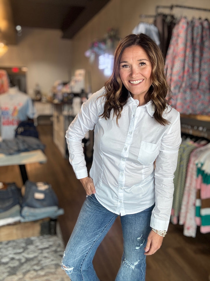 Everyday White Button Down Shirt