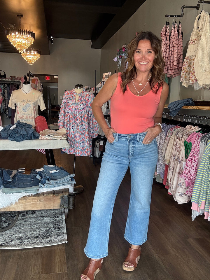 Lovervet Cropped Wide Leg Jeans