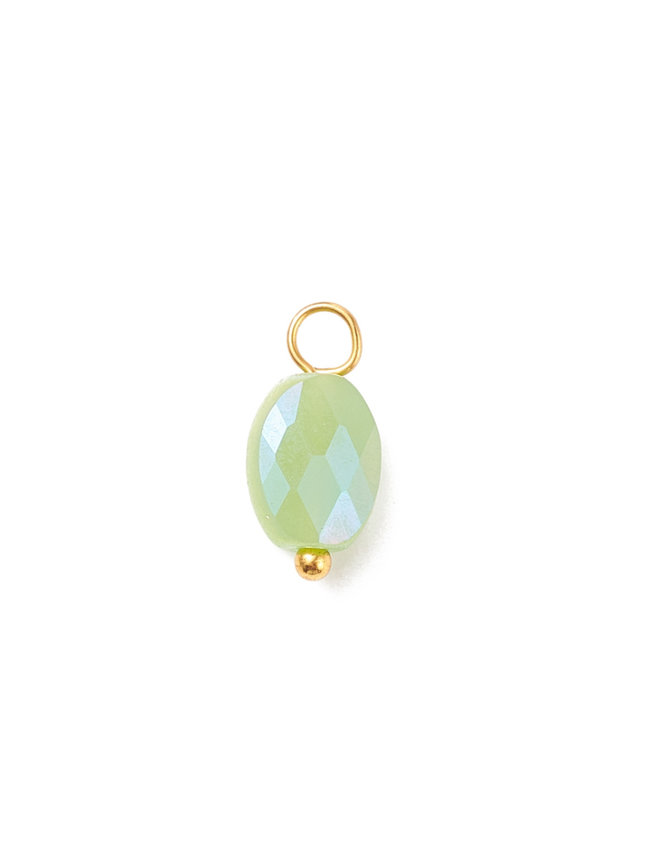 Gold Sea Glass Iridescent Glass Charms