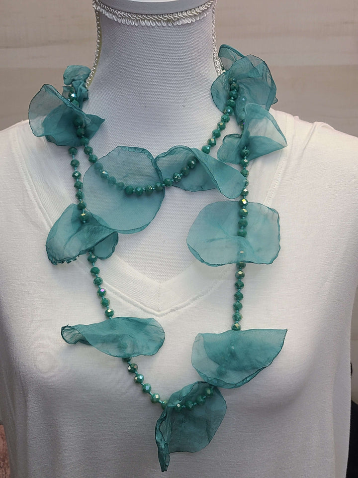 Floral & Bead Necklace