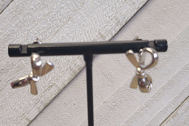 Silver or Gold Bow Earrings