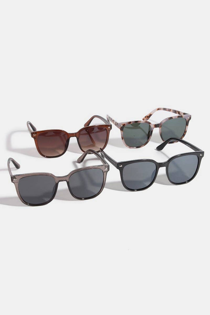 Large Square Frame Sunglasses Set