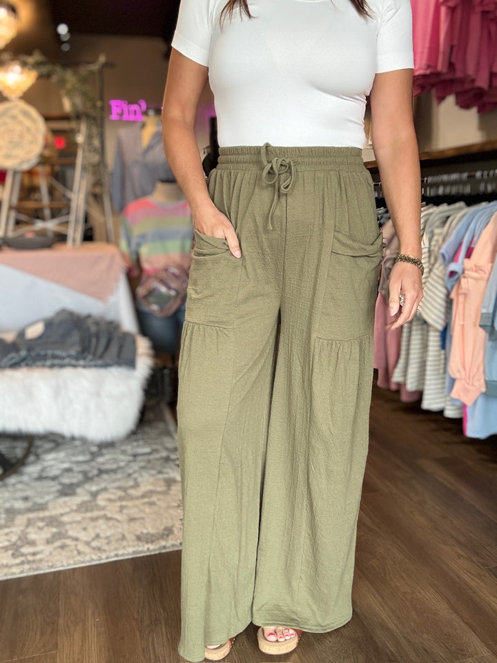 Boho Wide Leg Comfy Knit Pants