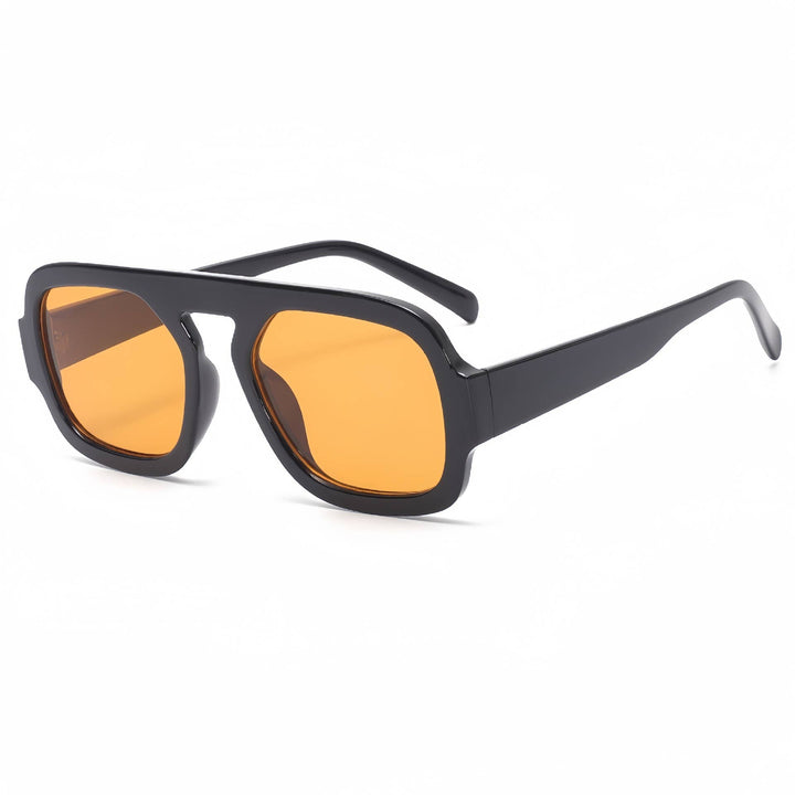 Retro Leopard Double Beam sunglasses Aviator glasses