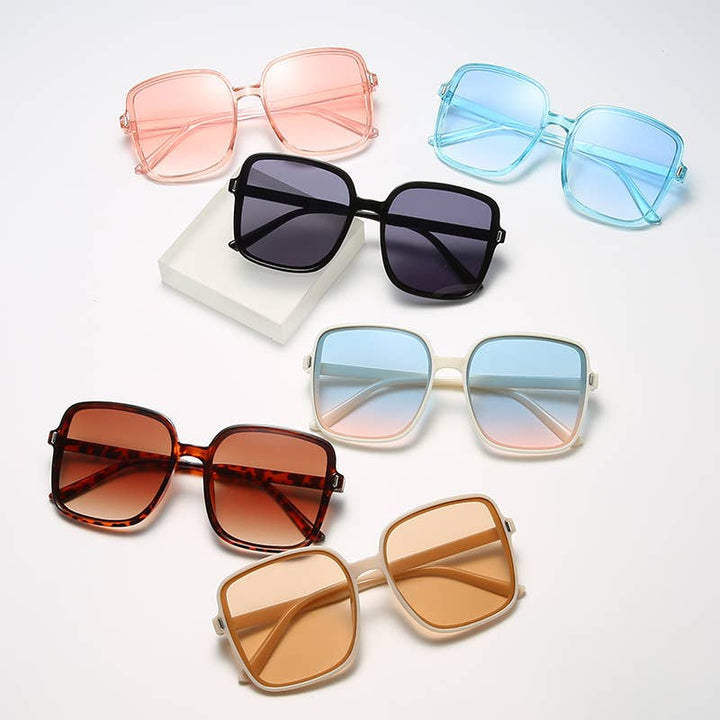 Square gradient color Sunglasses - Women's
