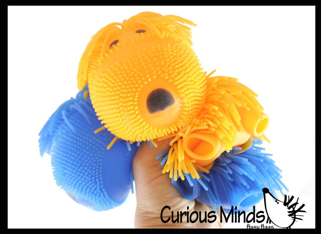 Shaggy Mop Dog Puffer Ball Squishies