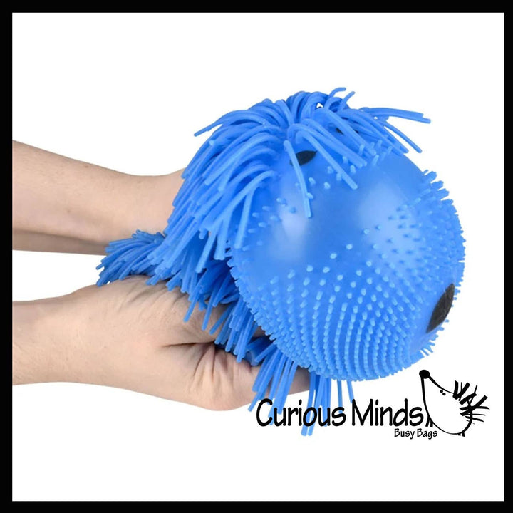 Shaggy Mop Dog Puffer Ball Squishies