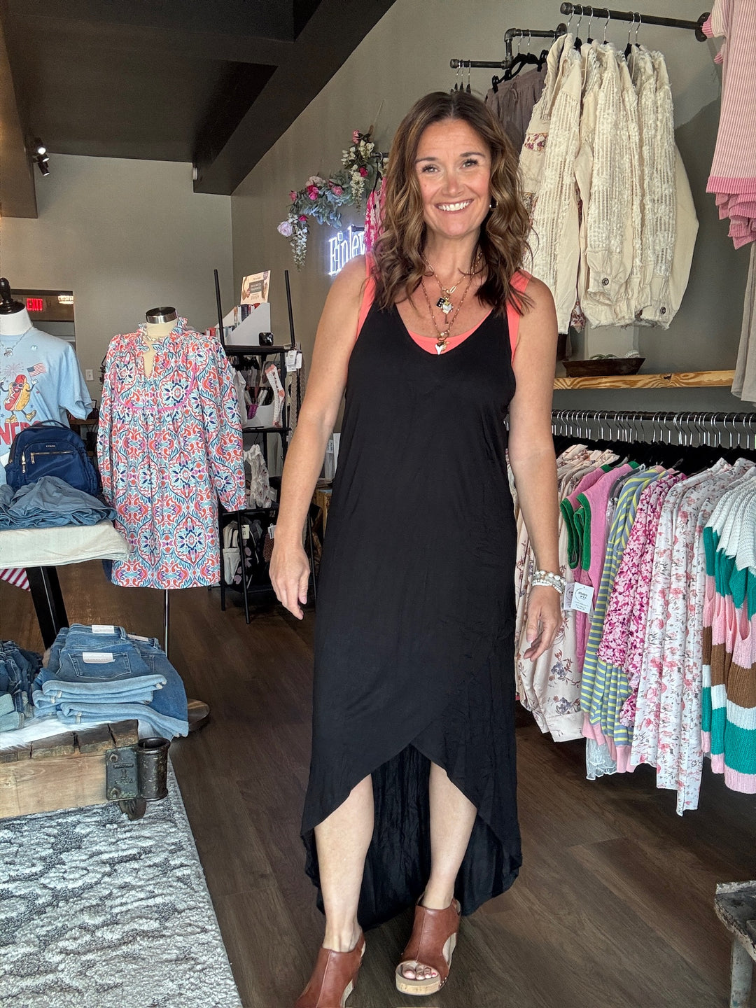 Black Hi-Low Summer Dress