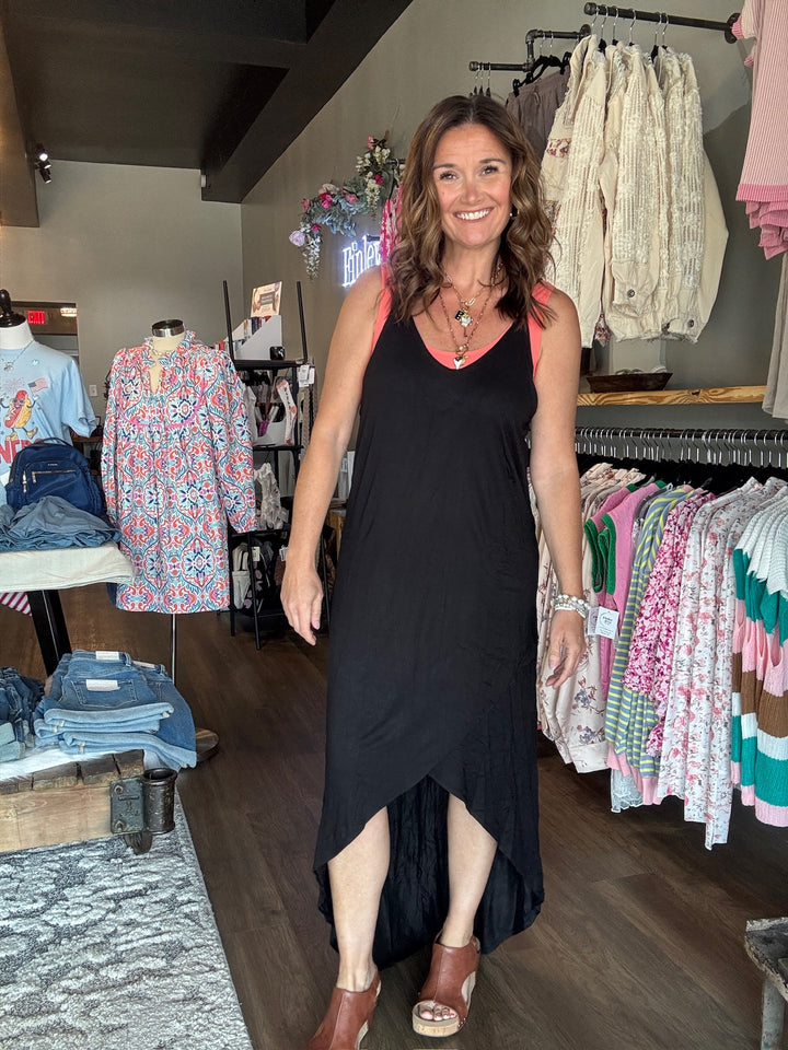 Black Hi-Low Summer Dress
