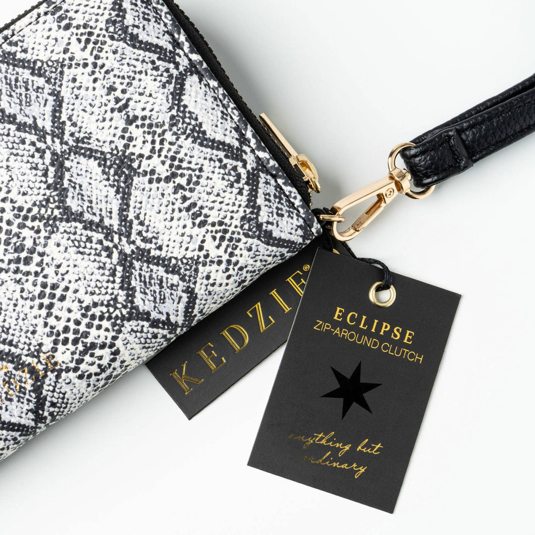 Kedzie Patterned Zip-Around Clutch