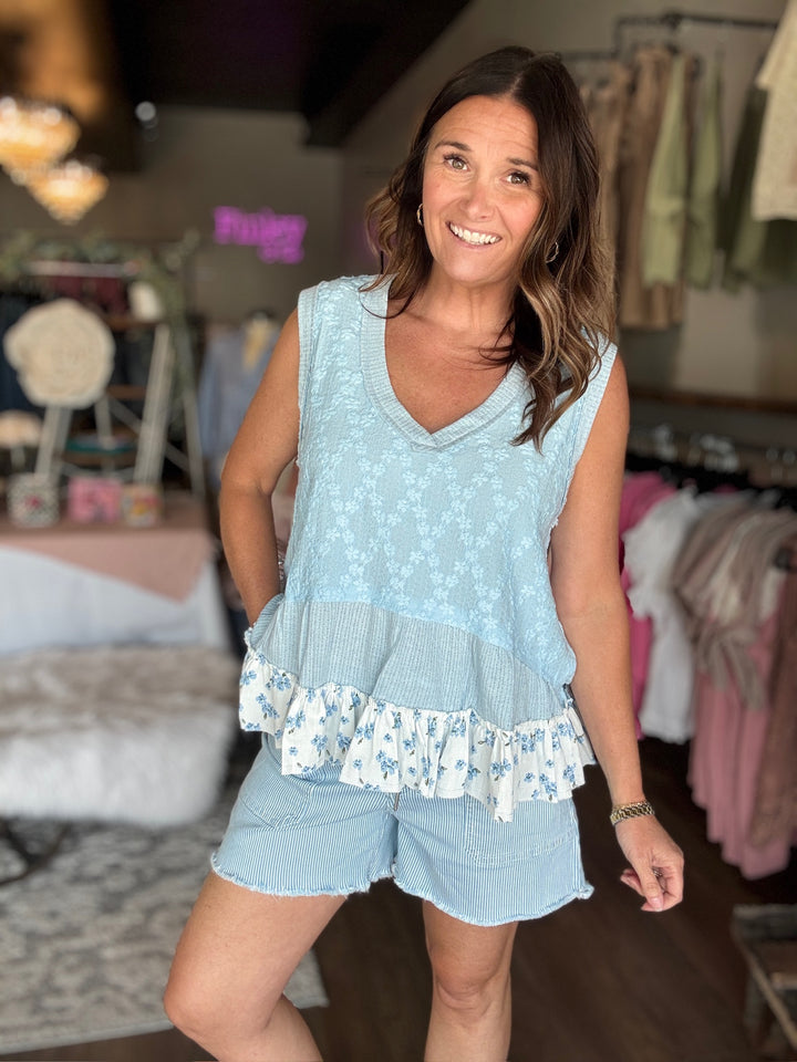 Baby Blue Garden Tank