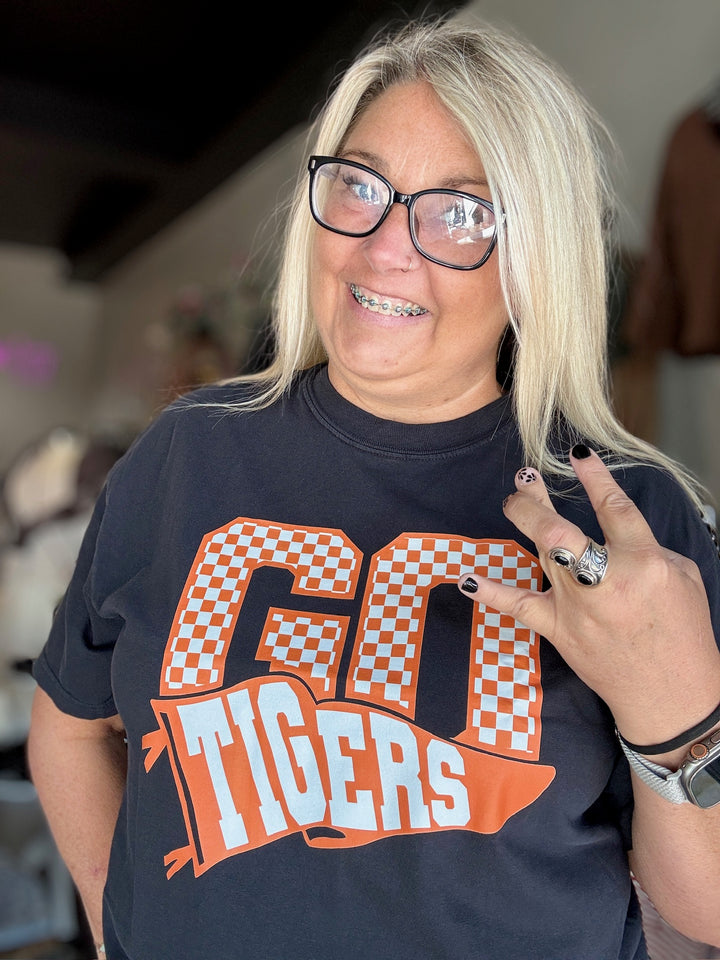 Go Tigers Black Tee