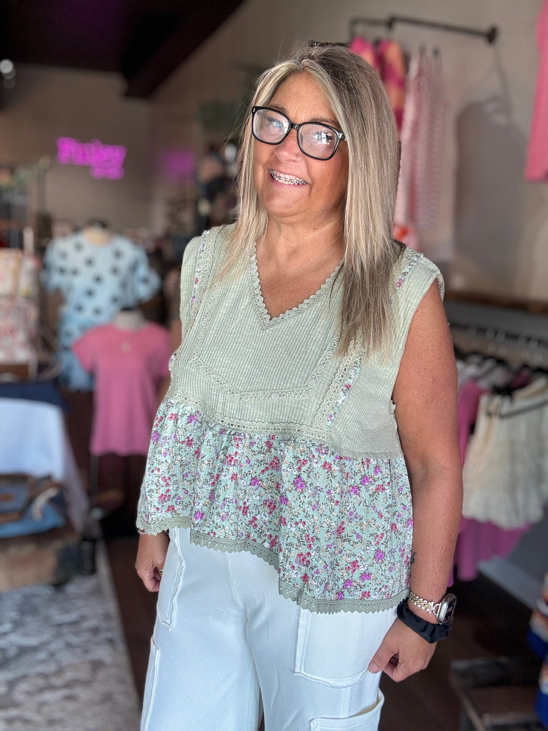 Secret Garden Floral Tank