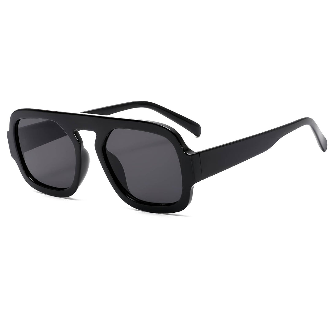 Retro Leopard Double Beam sunglasses Aviator glasses