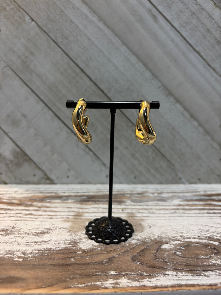 Chunky Twisted Hoop Earrings