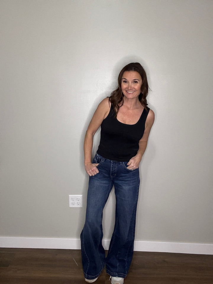 Lovervet High Rise Tummy Control Wide Leg