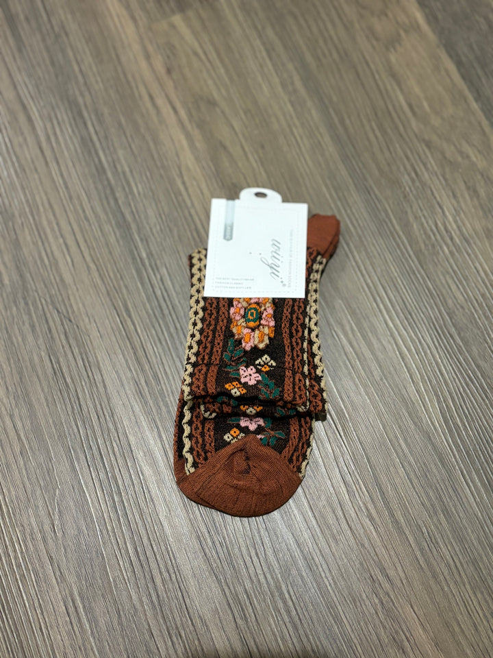 Flower Crew Socks