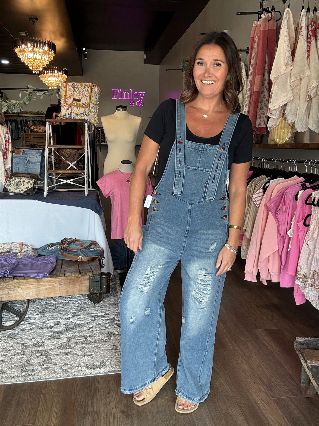 Autumn Adventures Wide Leg Overalls