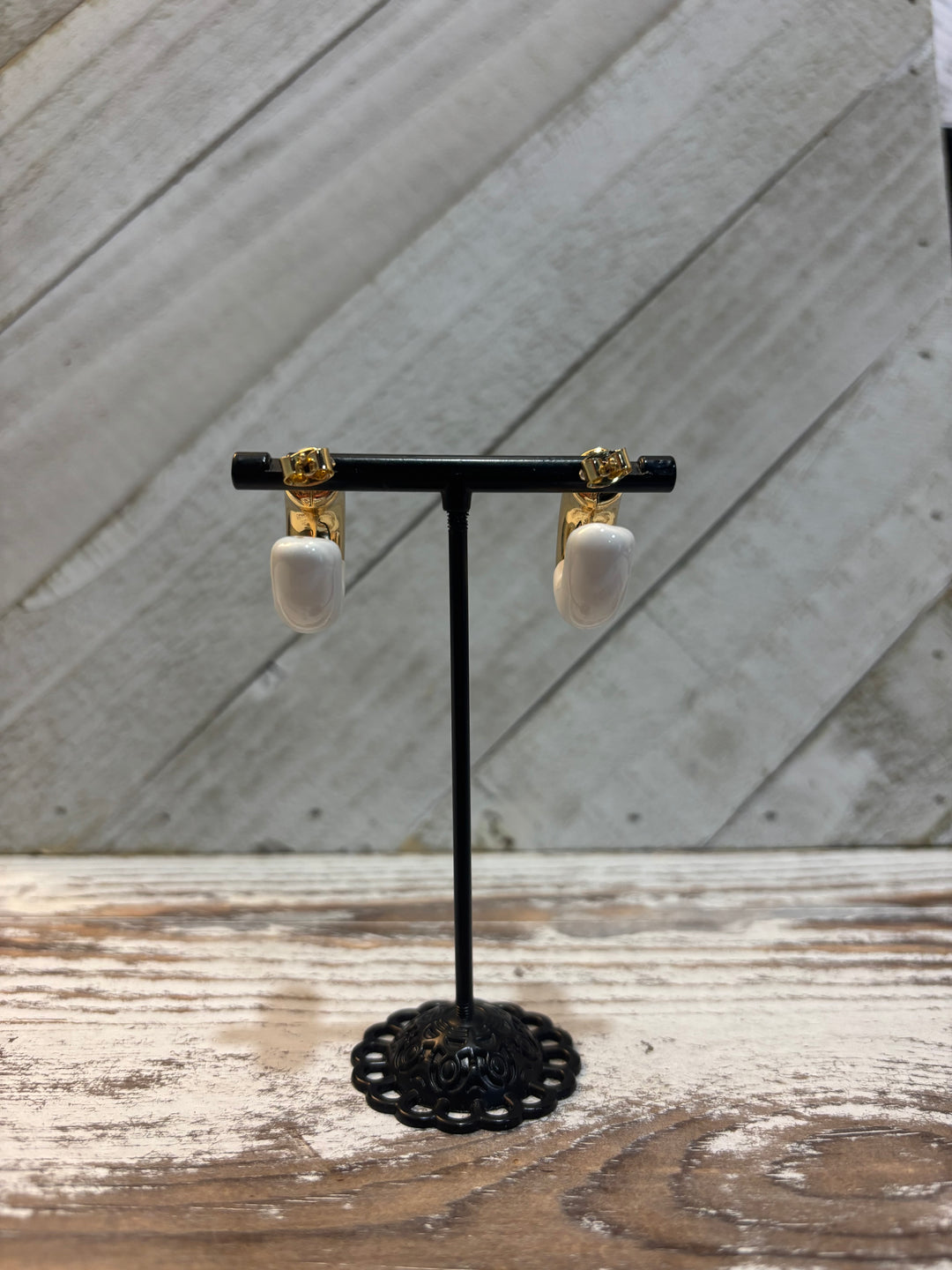 Two Tone Hoop Earrings