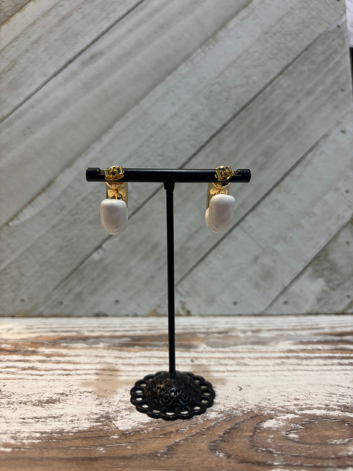 Two Tone Hoop Earrings