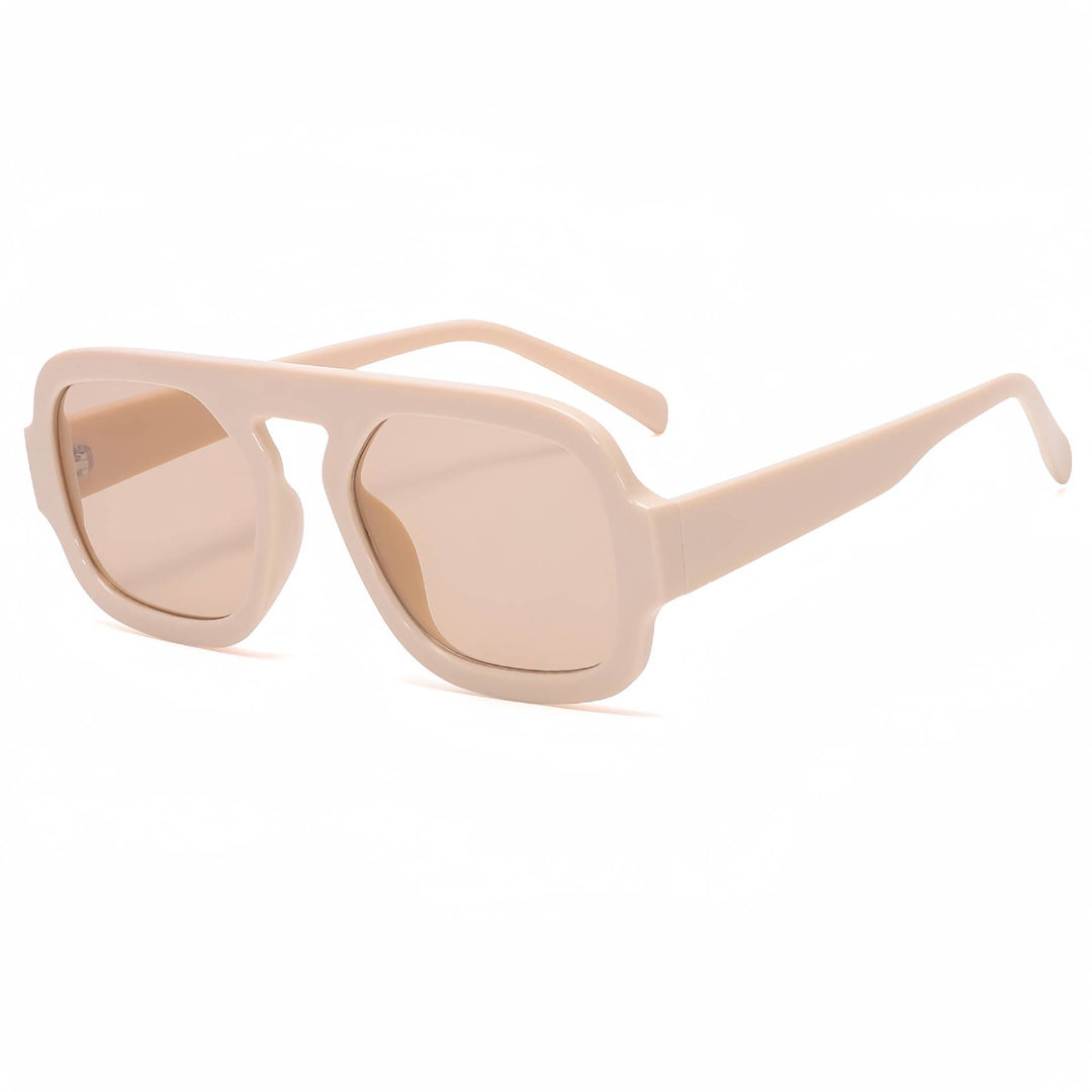 Retro Leopard Double Beam sunglasses Aviator glasses