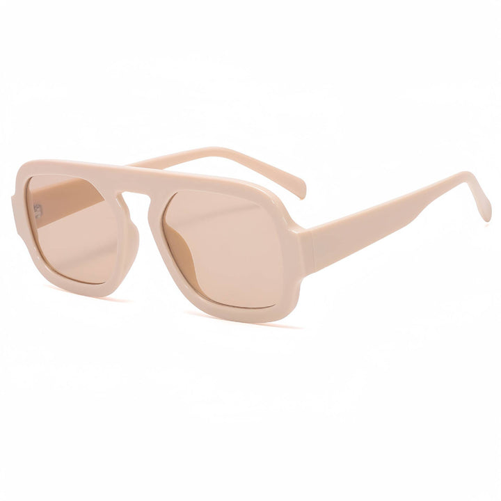 Retro Leopard Double Beam sunglasses Aviator glasses