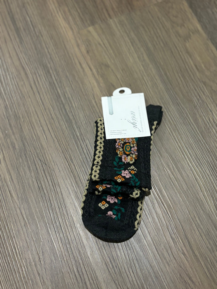 Flower Crew Socks