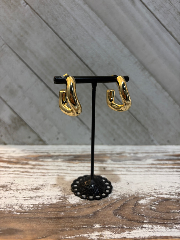 Chunky Twisted Hoop Earrings