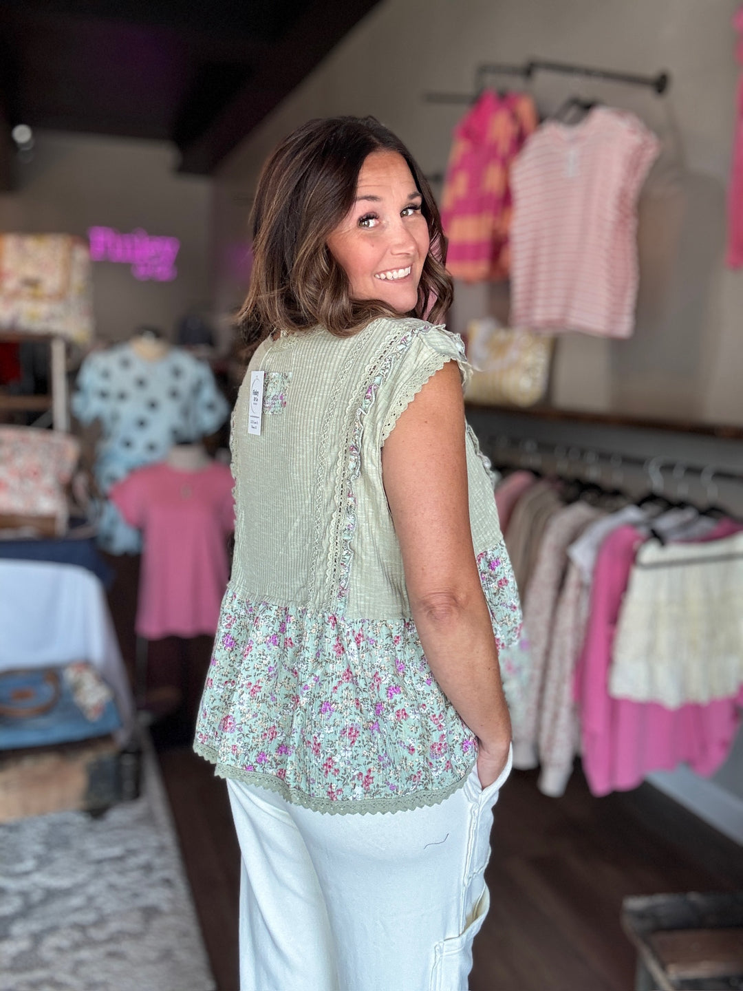 Secret Garden Floral Tank