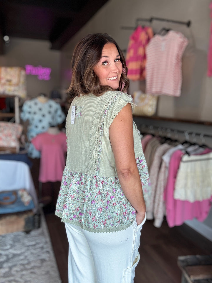 Secret Garden Floral Tank