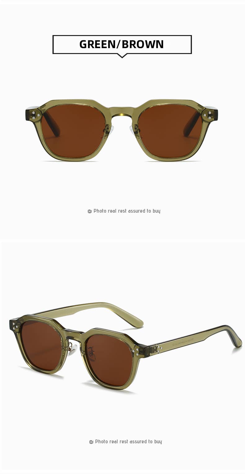 Retro Street Style Square Frame Sunglasses