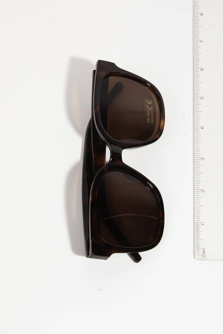 Plastic Frame Square Sunglasses