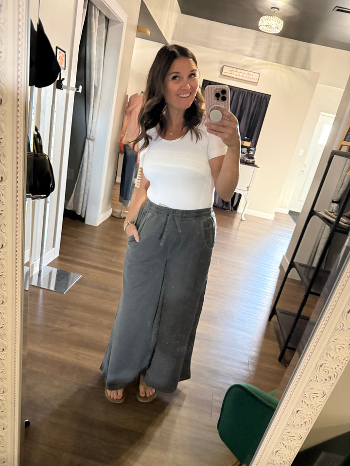French Terry Pigment Dye & Enzyme Washed Pants