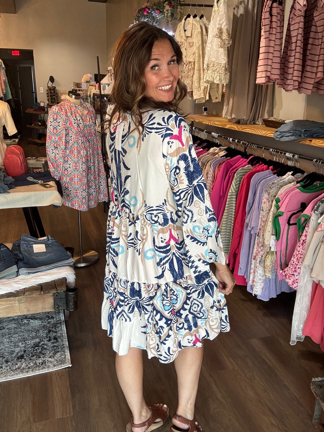 Boho Tiered Ruffle Dress