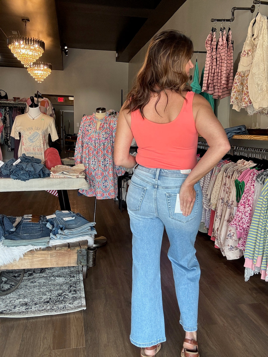 Lovervet Cropped Wide Leg Jeans