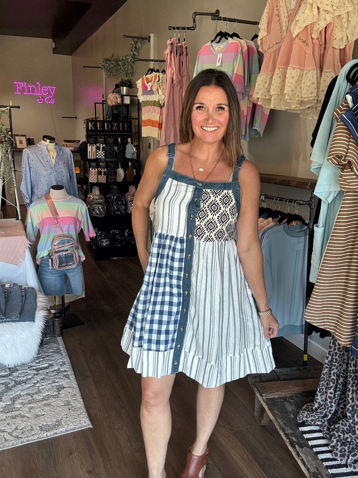Summer Fun Patchwork Dress