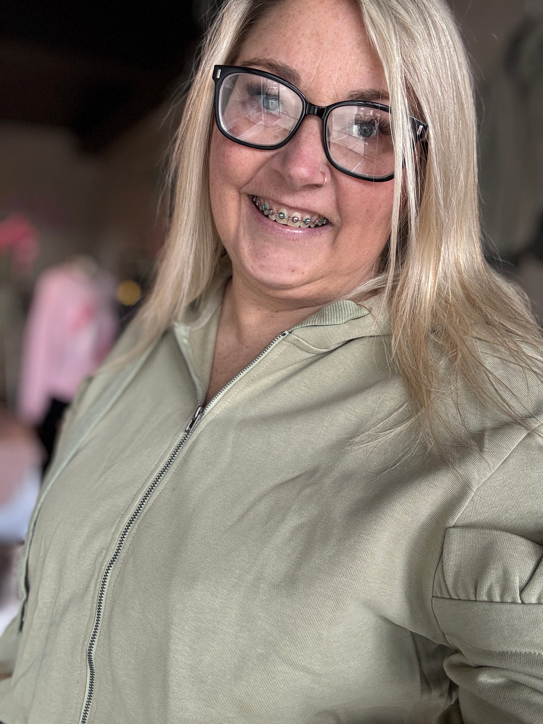 The Sage Bow Zip Up