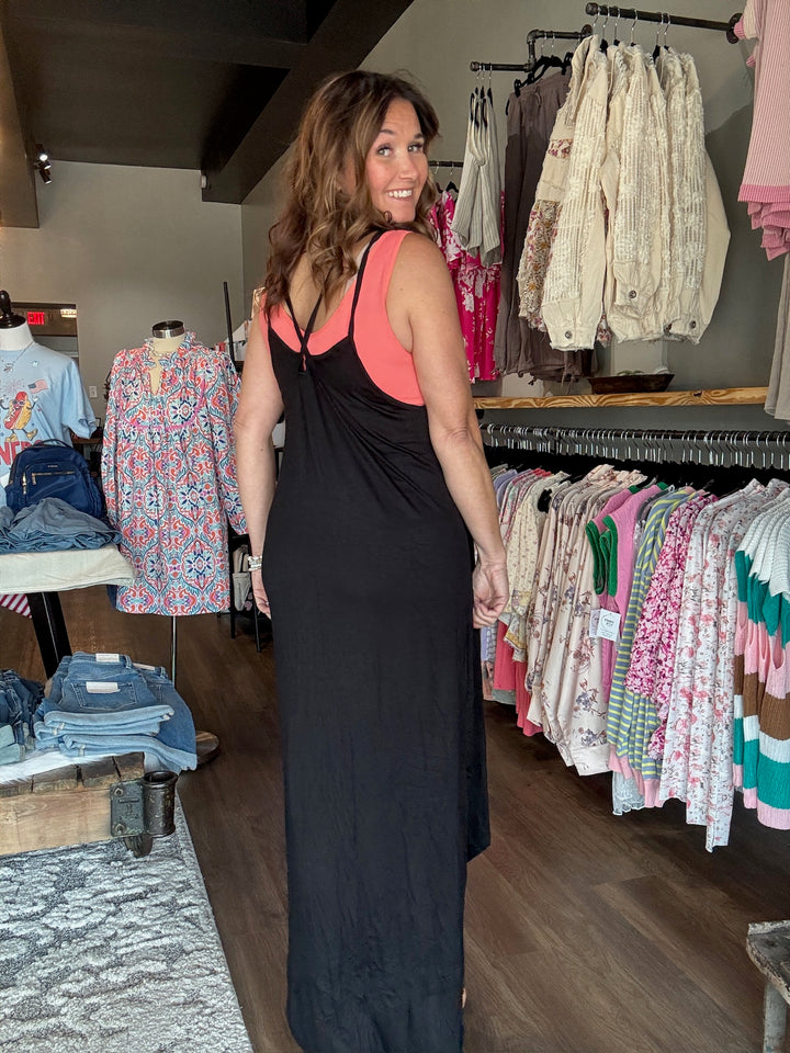 Black Hi-Low Summer Dress