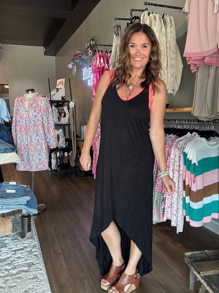Black Hi-Low Summer Dress
