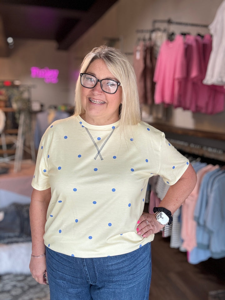 Buttercup Polka Dot Tee