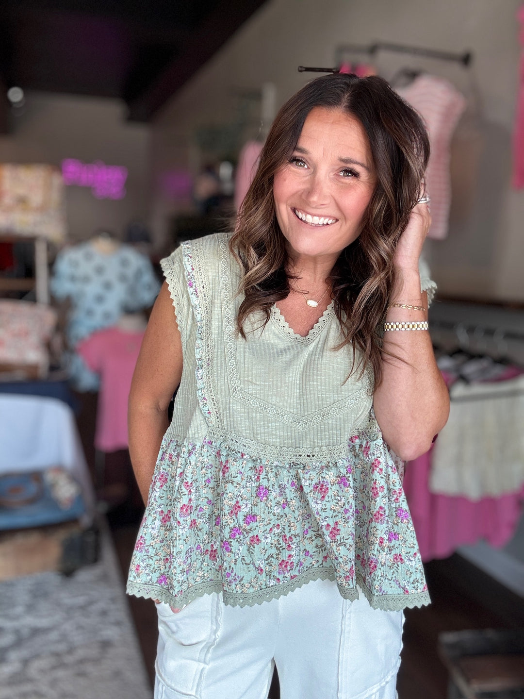 Secret Garden Floral Tank