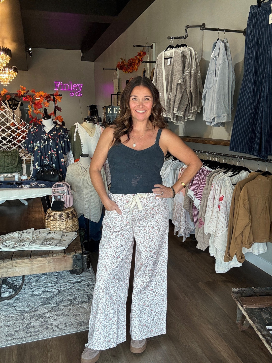 Sweet September Floral Pants
