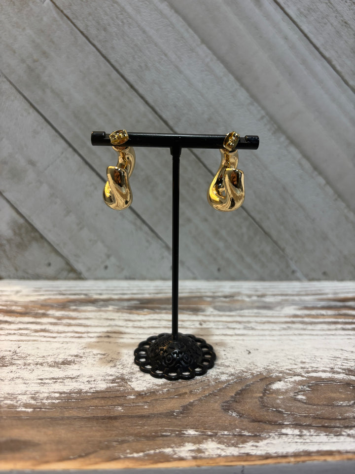 Chunky Twisted Hoop Earrings