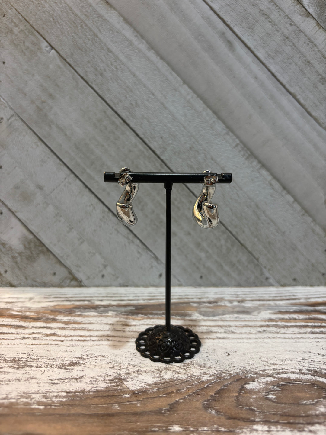 Chunky Twisted Hoop Earrings