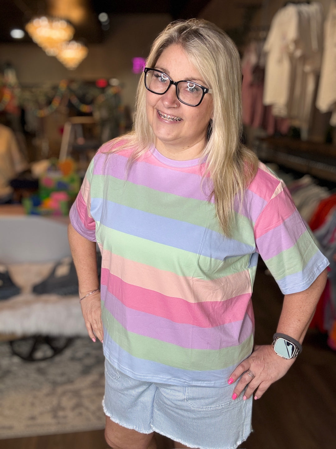 Striped Relaxed tee